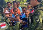 Satgas Yonif 645/GTY Pacu Semangat Belajar Anak-Anak